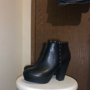 Black ankle boots